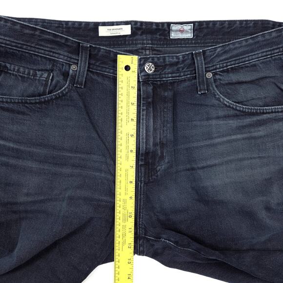 AG Adriano Goldschmied Jeans Mens 38x31 The Graduate Tailored Dark Wash EUC - Picture 6 of 9